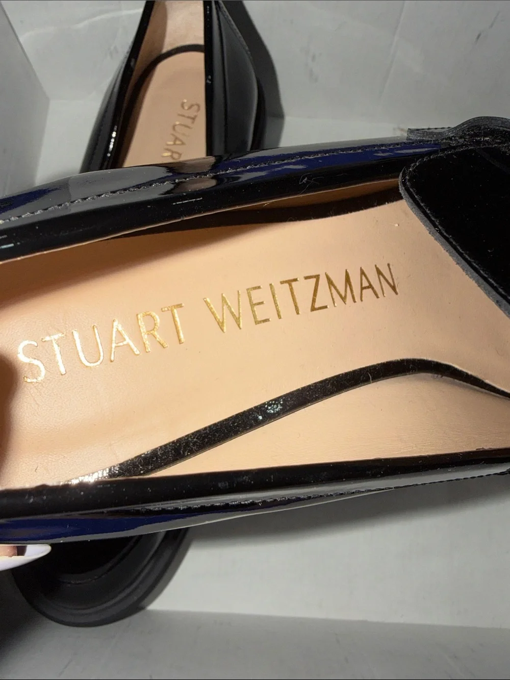‼️NEW Stuart Weitzman Soho Black Patent Leather Platform Loafers